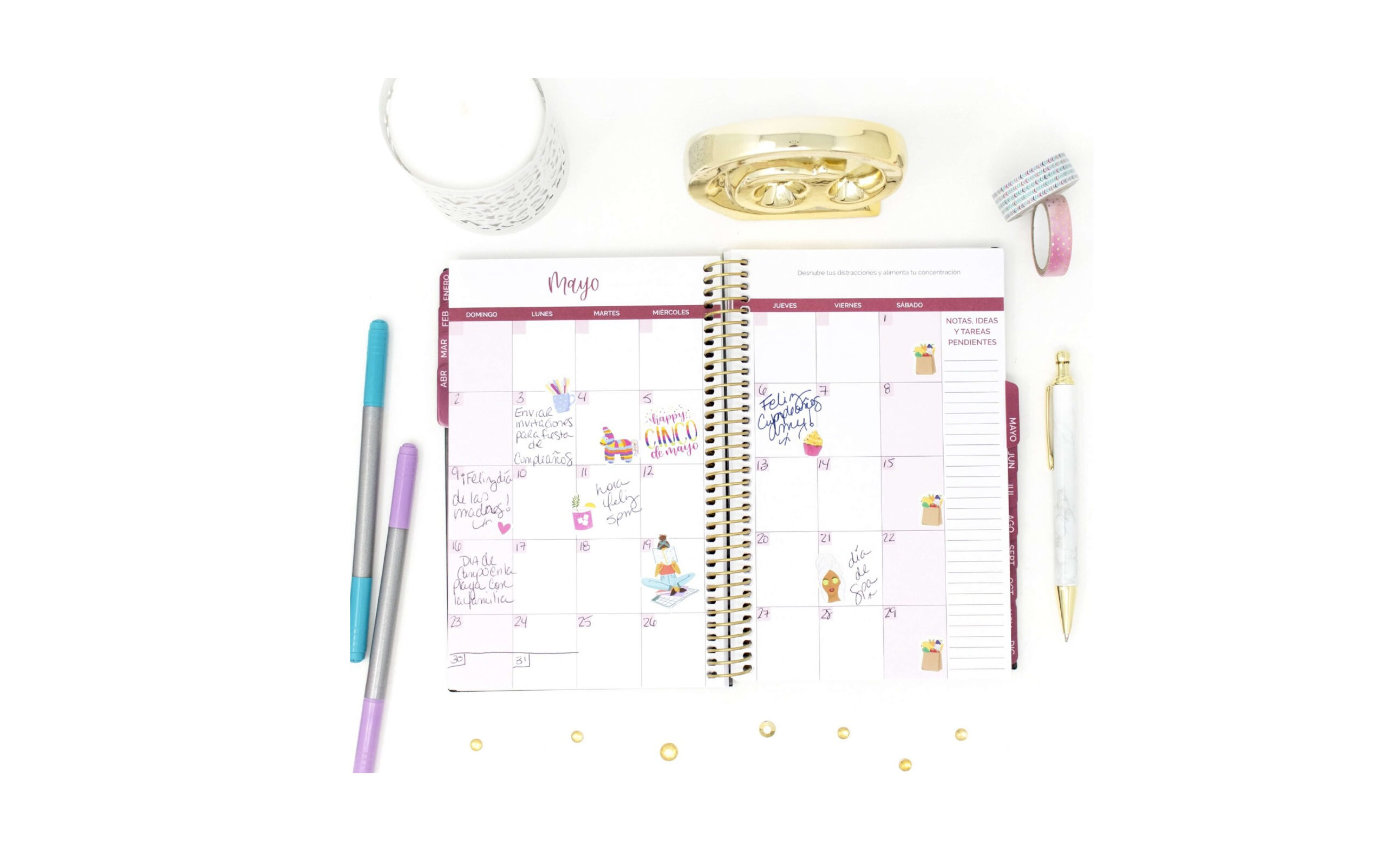 Bloom Daily Planners - Agenda Sin Fecha Para Calendario