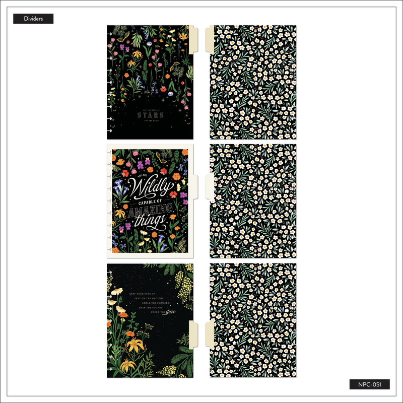 Cuaderno classic happy planner Moody Blooms 3