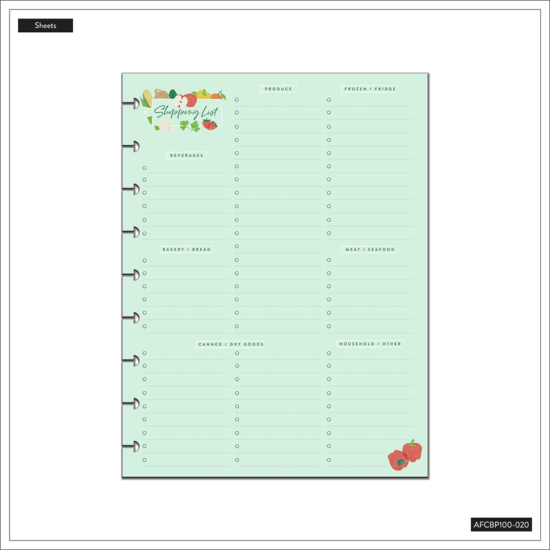 Notepad cocina Happy Planner 2